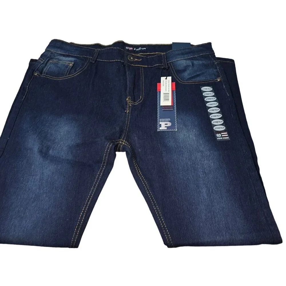 Men's Phat Pharm SkinnyFit Stretch Vintage Blue Size 34x30‎